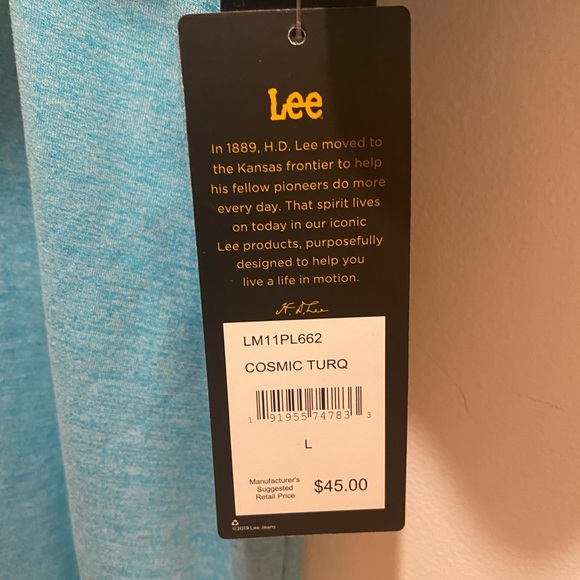 Turquoise Golf Shirt size Large NWT - Picture 4 of 4